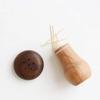 Exquisite Household Wooden Toothpick Holder Portable Mushroom Toothpick Automatic Dispensers For Kitchen
