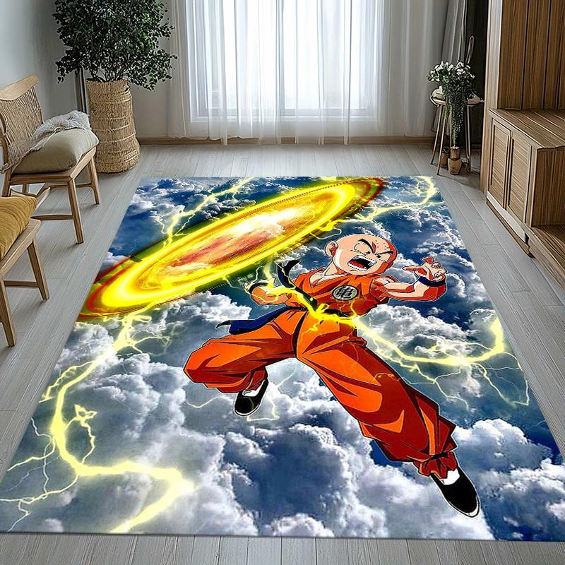 Anime D-Dragon Ball Game Cartoon Living Room Non-Slip Area Rug Soft Carpet for Bedroom Kids Playroom Sofa,Home Decor Doormat