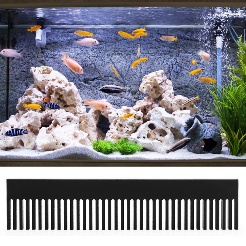 Pettine a Sbarramento Acrilico Pettine a Sbarramento Flusso Pettine per Pesci Pettine a Sbarramento Overflow Acquario Acquario per Gamberetti