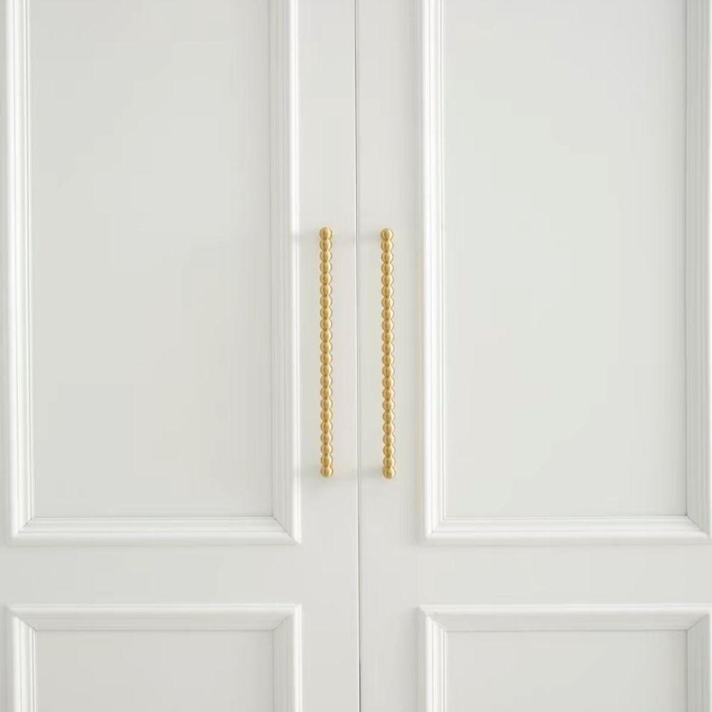 Solid Brass Wardrobe Door Handles French Cabinet Drawer Knobs Simple Hardware Handle Multipurpose