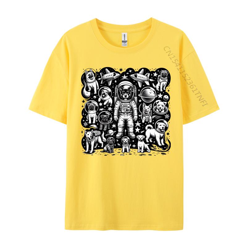 Galaxy Full Of Dogs And Spaceships Tshirts Latest Camisa T Shirts Student Tops Shirt Tshirts Novelty