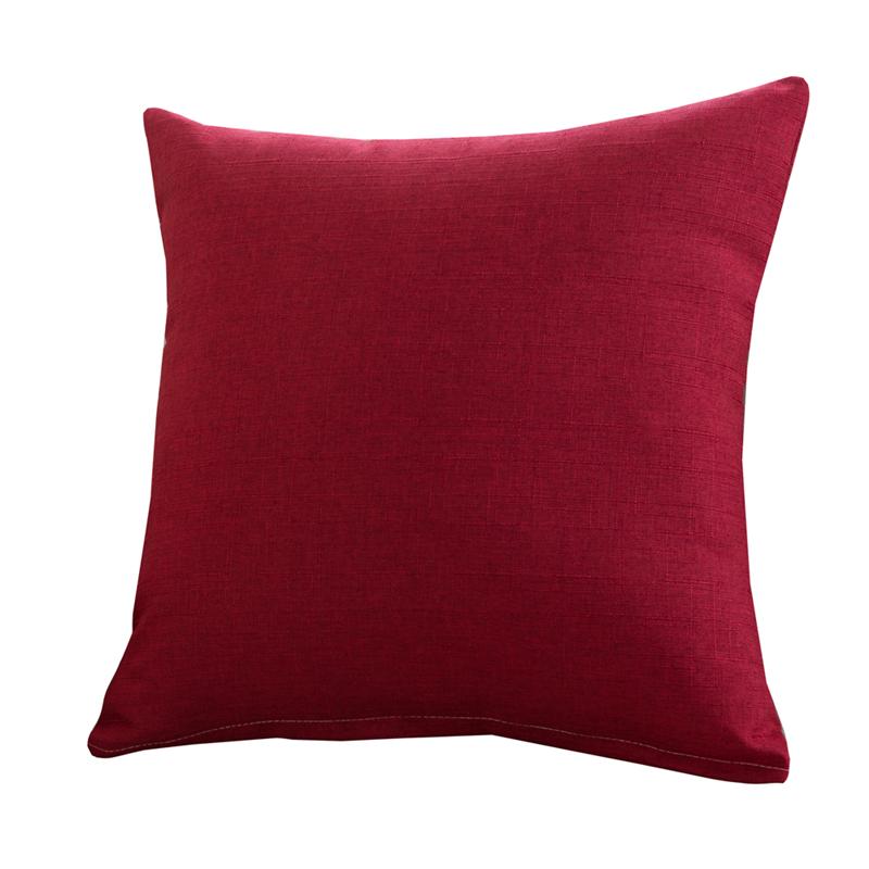 45x45 см Высококачественная однотонная наволочка для диванной подушки для дома гостиной стула сиденья наволочка для украшения 45x45cm красный 2898₽