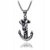 Silver Sailor Pirate Anchor Necklace 378