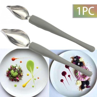 Sauce Dressing Plate Dessert Bakeware Cake Gastronomy Spoon Coffee Tool