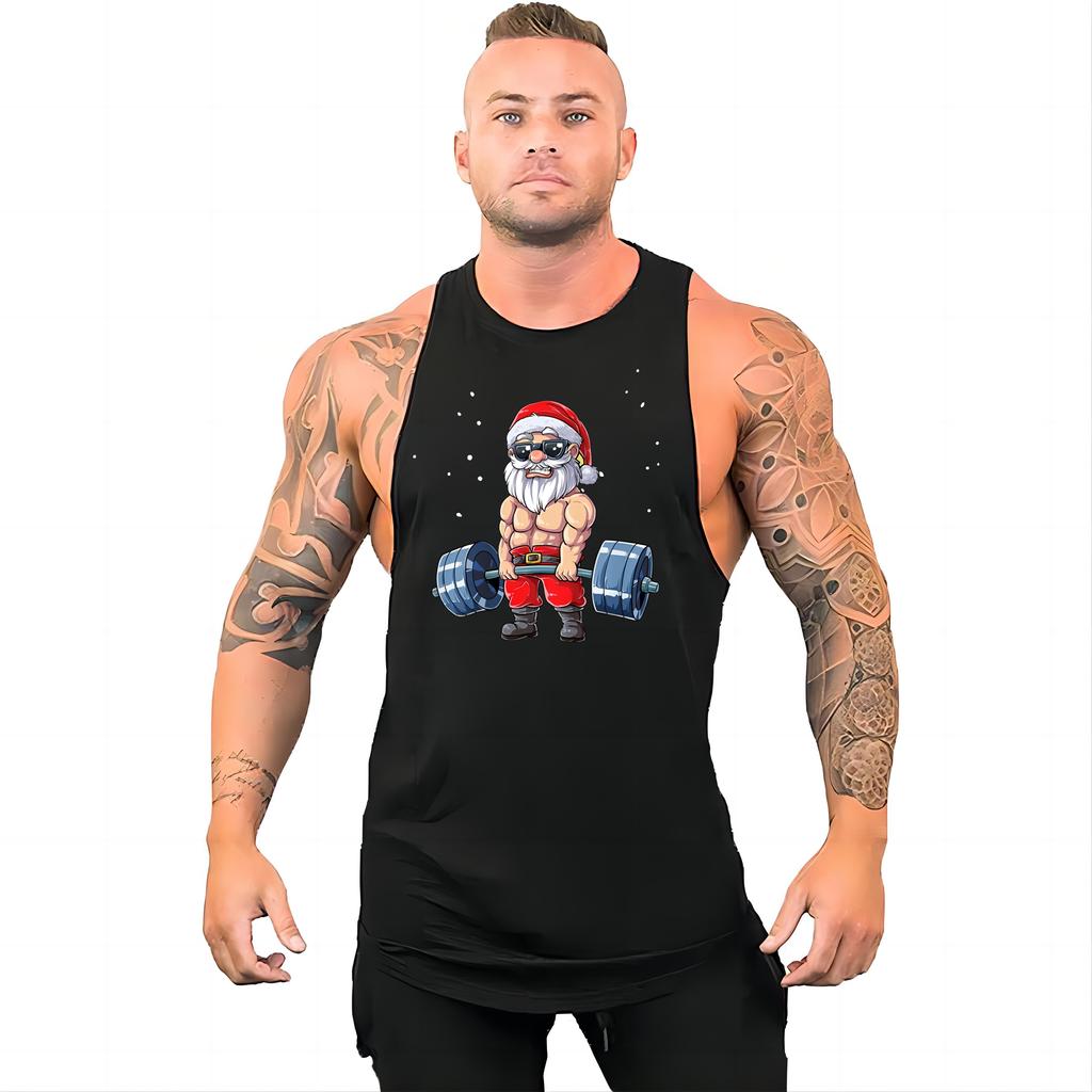 Men's Sports Style Lightweight Breathable Vest Multi-color Fun Print Breathable Quick Drying Outdoor Sports Men's Vest