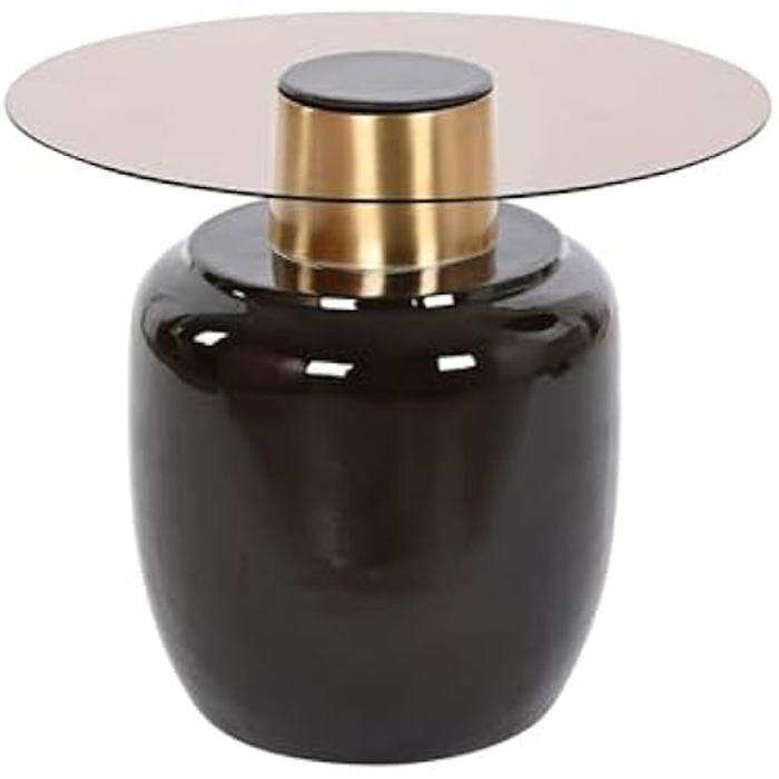 Table d'appoint - DKD Home Decor - Multicolore - Métal - Verre - 59x46x59 cm