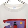 HANES 90s Lighthouse Print Short Sleeve Single Stitch T-shirt Old Vintage Men's Used