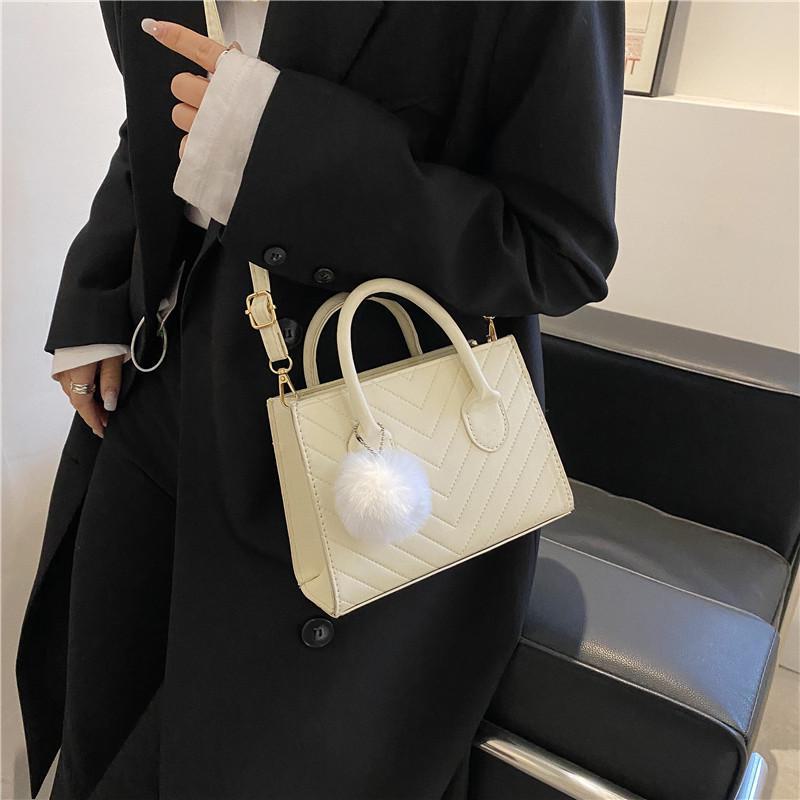2024 Trendy Textured Small Square Bag – Women's Spring/Summer Messenger & Shoulder Bag