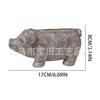 1 piggy flower pot, minimalist and cute pig resin flower pot statue, characteristic garden and courtyard decoration ornament.