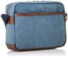 Lee Symbole Mini Shoulder Denim x Faux Blue Bag, Leather, 320-3264,