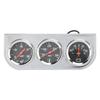 2in Triple Gauge Set 3‑In‑1 Wassertemperatur Öldruck AMP Meter Universal für 12V Auto Boot LKW
