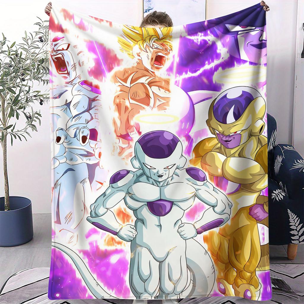 Heißes Japan Anime Dragon Ball Decke Cartoon Weiche Flanelldecke für Betten Schlafzimmer Sofa Picknick, Überwurfdecke Outdoor Freizeit Geschenk