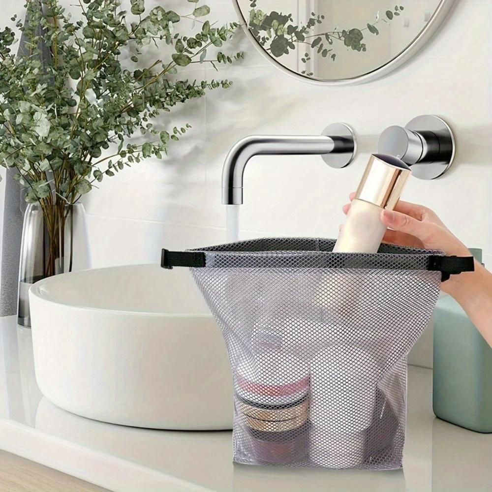 1pc Storage Bag, Fitness Clothing, Swimming Bathroom, Large Capacity Drawstring, Men's And Women's Outdoor Toiletries Bag