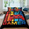 Kid Games Comforter Cover Set for Boy Gamepad Bedding Set,3D Gamer Video Game Duvet Cover Set Child King Polyester Quilt Cover
