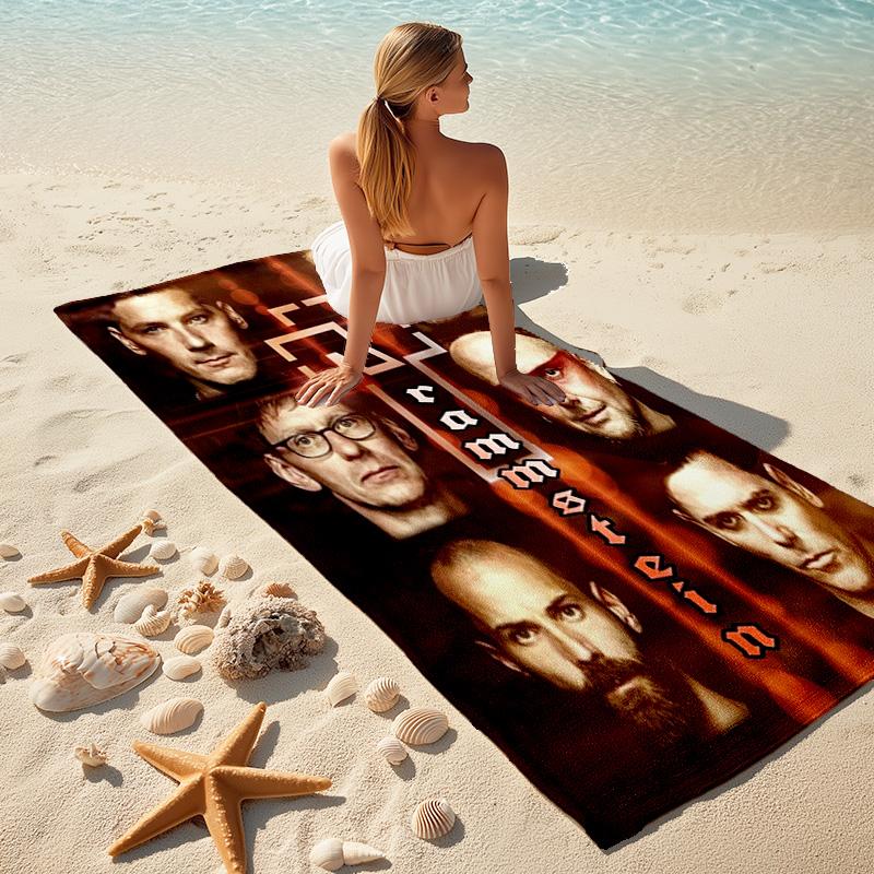 Till Lindemann, Lead Singer of the German Heavy Metal Rock Band Rammstein, Outdoor Camping Vacation Swimming Beach Scarf Decorative Blanket F16