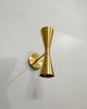 Mid Century Brass Double Cone Wall Sconce - Italian 1950s Lighting