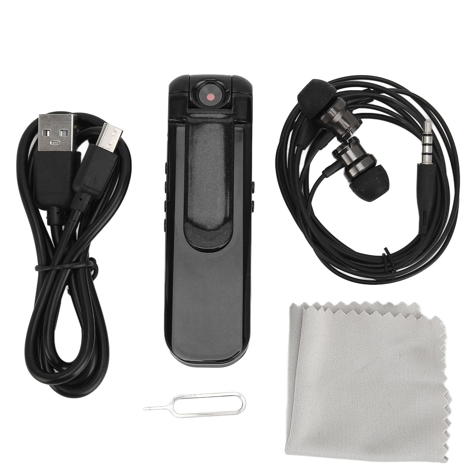 

Small Body Camera HD 1080P Multifunction Noise Reduction Smart Wearable Camera with Display Screen