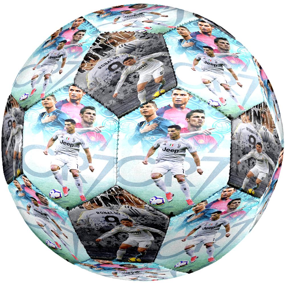 Ronaldo's Cr7 Football Legend Soccer Ball Size 5 Football Machine-Stitched Indoor/Outdoor Universal Football Soccer Accessory Perfect Gift for Friends