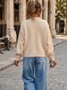 Women's Retro Style Loose Knit Cardigan - Autumn/Winter 2026 Collection