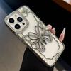 Transparent Butterfly Full Diamond Case for iPhone 17 Air 16 15 14 13 12 Pro Max Plus 17Pro Shiny Rhinestone Aesthetic Cover