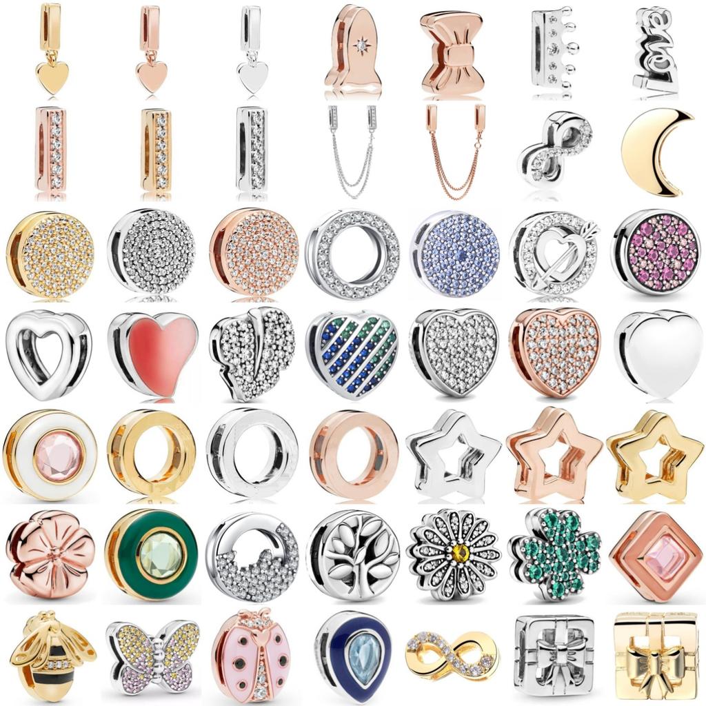 Nová kolekce Řada Odraz Dětský přívěsek Čtyřlístek Korálek Vhodný pro originální náramek DIY doplňky Dárek pro ženy