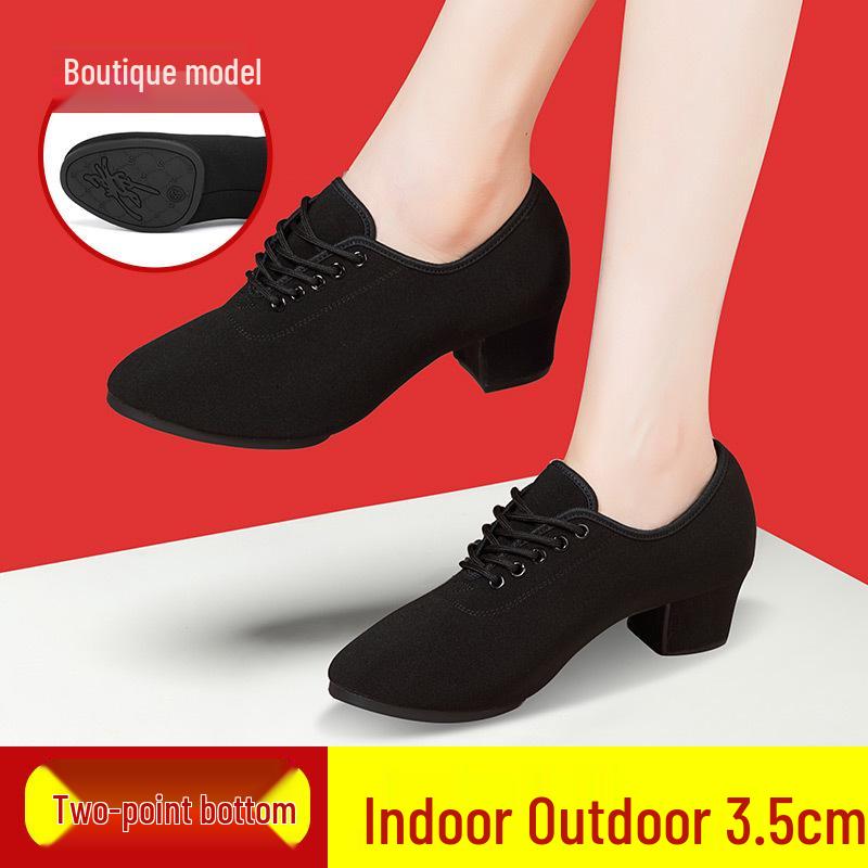 Women's Latin & Ballroom Dance Shoes - Soft Sole, Breathable, Lightweight, Ideal for Teachers, Training & Square Dance.