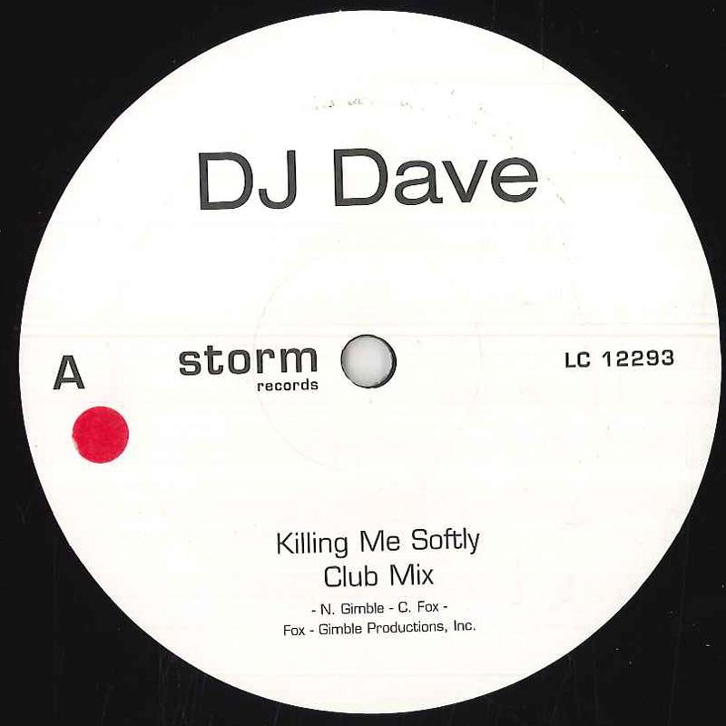 

12inch Record DJ DAVE - Killing Me Softly NONE NONE Dance & Electronica Used