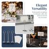 Stainless Steel Table Number Holder Ring Clamp Picture Stand Photo Stands  Hotel Restaurant Home