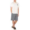 Stone Island SS25 Logo Belt Mid Waist Cotton Casual Shorts Men shorts K1S156200012S0051-V0024