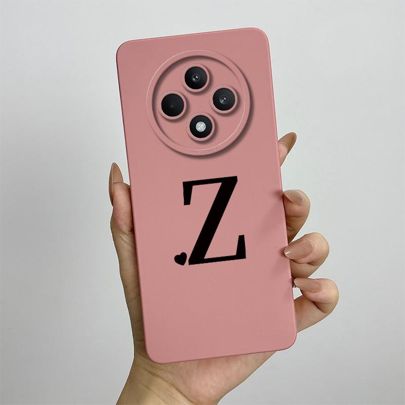 Per Oppo Reno12 F FS 5G 4G Custodia Cover Morbido Silicone TPU Lettere Carine Custodie Protettive Complete Per Reno 12F 12FS Bumper Fundas
