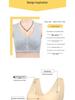 Mom's Cotton Wire-Free Front Closure Vest Bra for Middle-Aged & Elderly Women, Plus Size, Thin Section