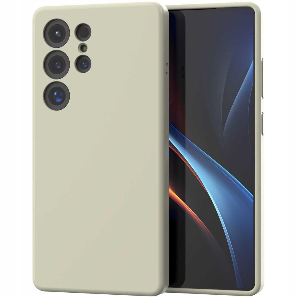 Spacecase Silikon Mag Galaxy S25 Ultra Beige