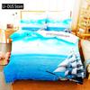 SailBoat Sea Bedding Set Ocean Sunset Scenery Duvet Cover Pillowcases Twin Full Queen King Size For Boys Adult Gift Bed Linen