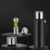316 Stainless Steel Men's Large Capacity Insulated Outdoor Travel Mug with Tea & Water Separation, Custom Logo