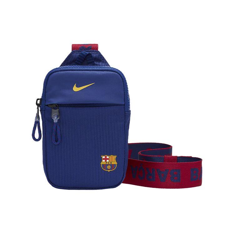 Nike Barcelona Fan Edition Logo Zipper Polyester Crossbody Chest Bag Unisex bags Blue CK6487-421 Blue