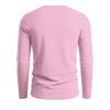 T-shirt Estiva da Uomo a Manica Lunga Scollo a V Cotone Lino Ampia Casual Base Monocolore Magliette Top Traspiranti