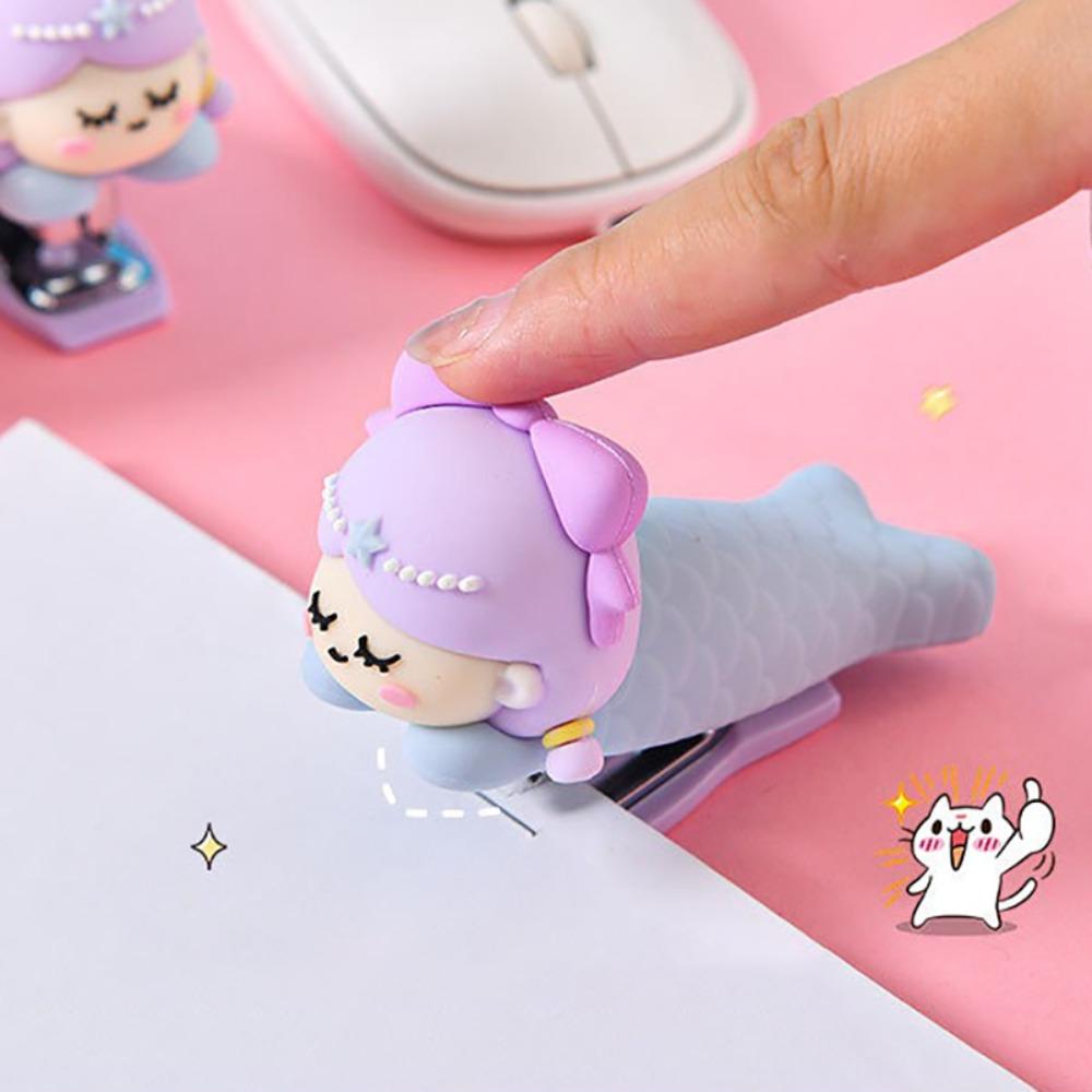 Use 10# Staples Stapler Panda/Astronaut/Dinosaur Stapling Machine  Bookbinding Supplies