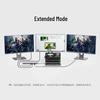 Twelve-in-One Dual HDMI Docking Station with Gigabit Ethernet and Multifunctional Laptop Stand