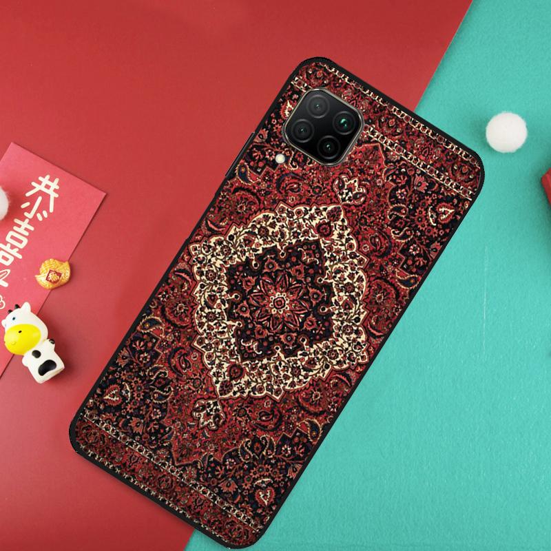 Persian carpet Floral pattern Case For Huawei Nova 11 Pro 3i 7i 8i 11i Y60 Y70 Y90 Y61 Y91 9 10 SE P20 P40 P30 Lite Cover