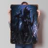 Black and Gold Fox Spirit Tin Plaque Poster Customized Wall Art Retro Vintage Metal Signs for Man Cave Office Decoration Room