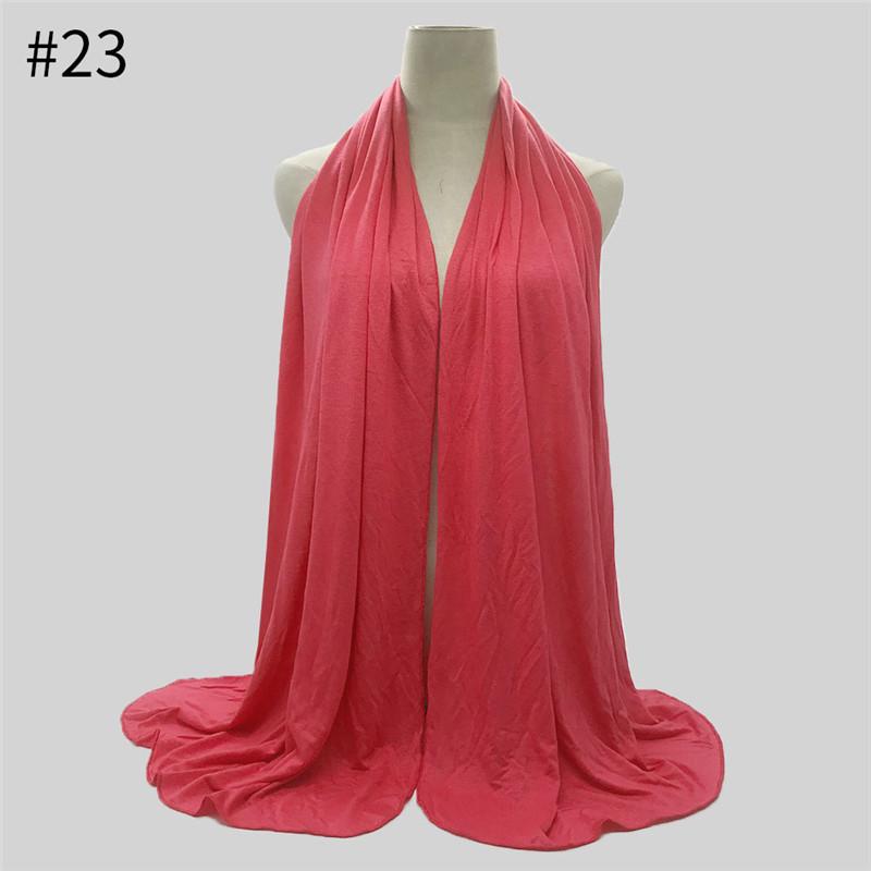 170X60Cm Modal Cotton Jersey Hijab Scarf Ramadan Long Muslim Shawl Plain Soft Turban Wraps For Women Africa Headband
