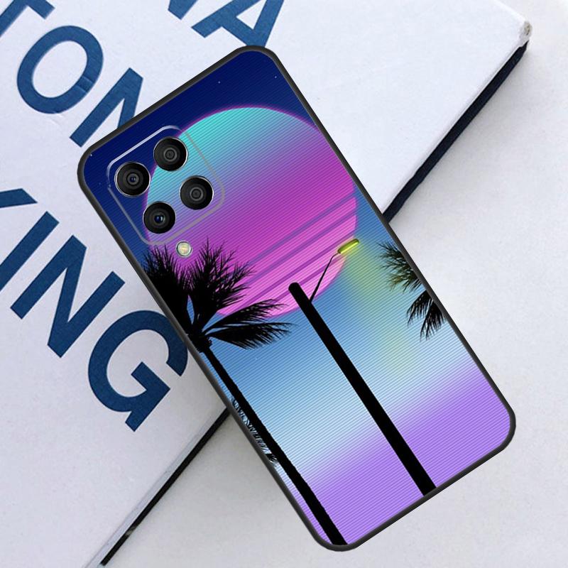 Retrowave Neon Palms Tree For Samsung Galaxy M21 M11 M31 M13 M33 M35 M53 M55 M15 M14 M34 M54 M12 M32 M52 M06 M16 Case