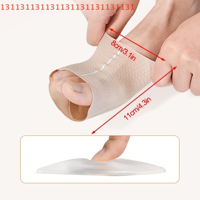 2Pcs High Arch Cushion for Flat Foot Correction Orthopedic Pain Relief Plantar Fasciitis Relief Arch Support Insole Sleeves