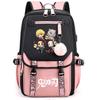 Sun Man Ghost Destroy Peripheral Backpack Large Capacity Teen Student School Bag USB Interface Computer Bag Travel Bag