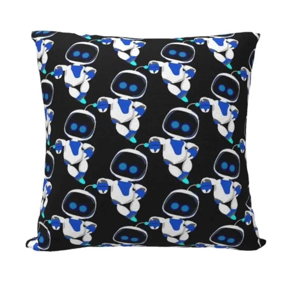 Față de pernă pătrată Astrobot Dormind Poliester Creativ Fermoar Decor Acasă Husă de pernă Întuneric Husă de pernă pentru Sofă Scaun auto