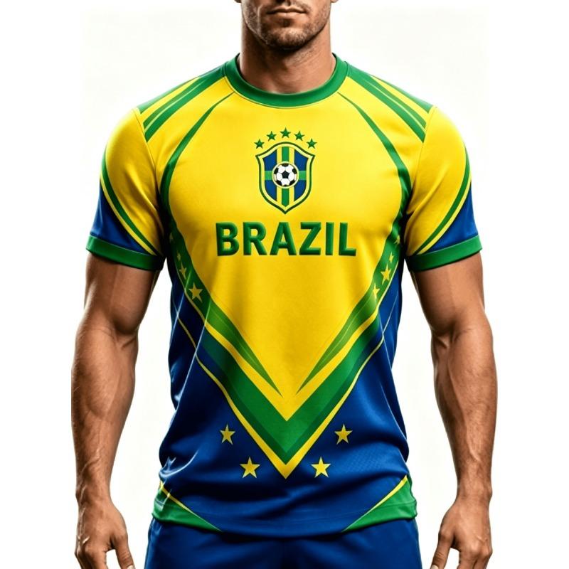 2026 Neuer Stil Jugend Freizeit Rundhals Fußballtrikot T-Shirt/Unisex/Hautfreundlich und Atmungsaktiv/Geeignet für den täglichen Gebrauch