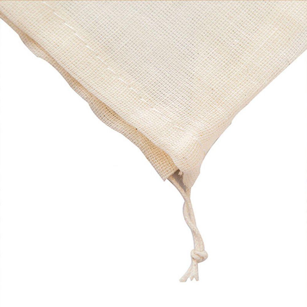 1/3/5PCS Reusable Food Colander Slag Bags Nut Milk Strainer Mesh Cotton Filter Bag Wine Strainer