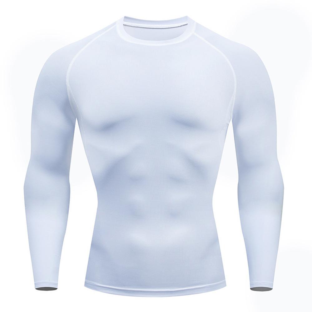 2026 Men Compression Running T-shirt Fitness Tight Long Sleeve Sport Shirts Training Jogging Tops Gym Sportswear Dry Fit Rashgard