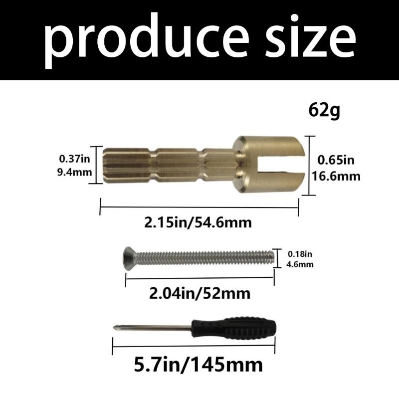 Copper Valves Stem Extension Adapter 970-0770 Stem Adapter with Screw Replacement Valves Extender Trim Repair Part