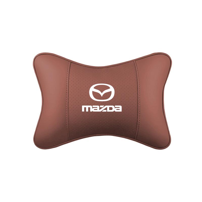 AAEW1 Cuscino Poggiatesta in Pelle per Seggiolino Auto Supporto Collo Cuscino Testa Per Mazda 2 3 6 5 Atenza CX3 CX5 MX5 CX7 Axela CX30 CX90 CX60 CX50